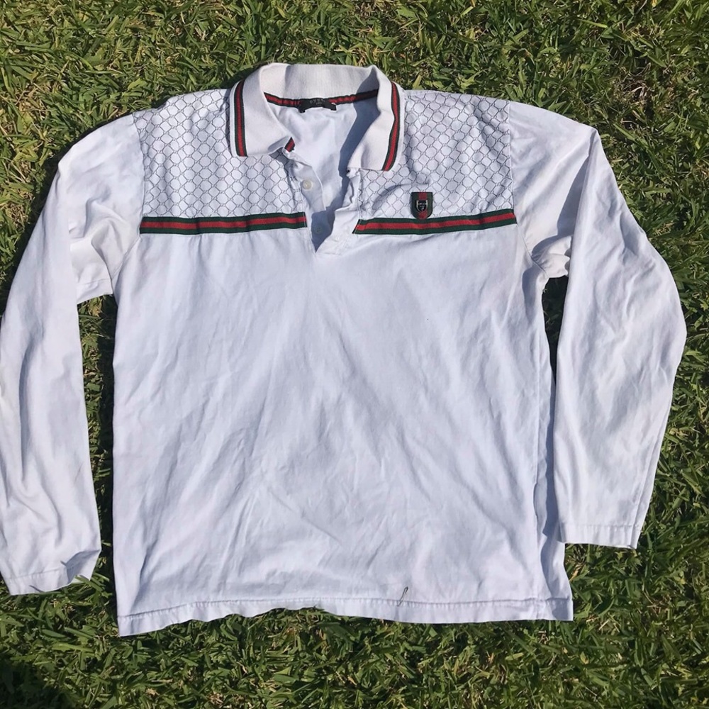 Authentic GUCCI men long sleeve  shirt size xxl